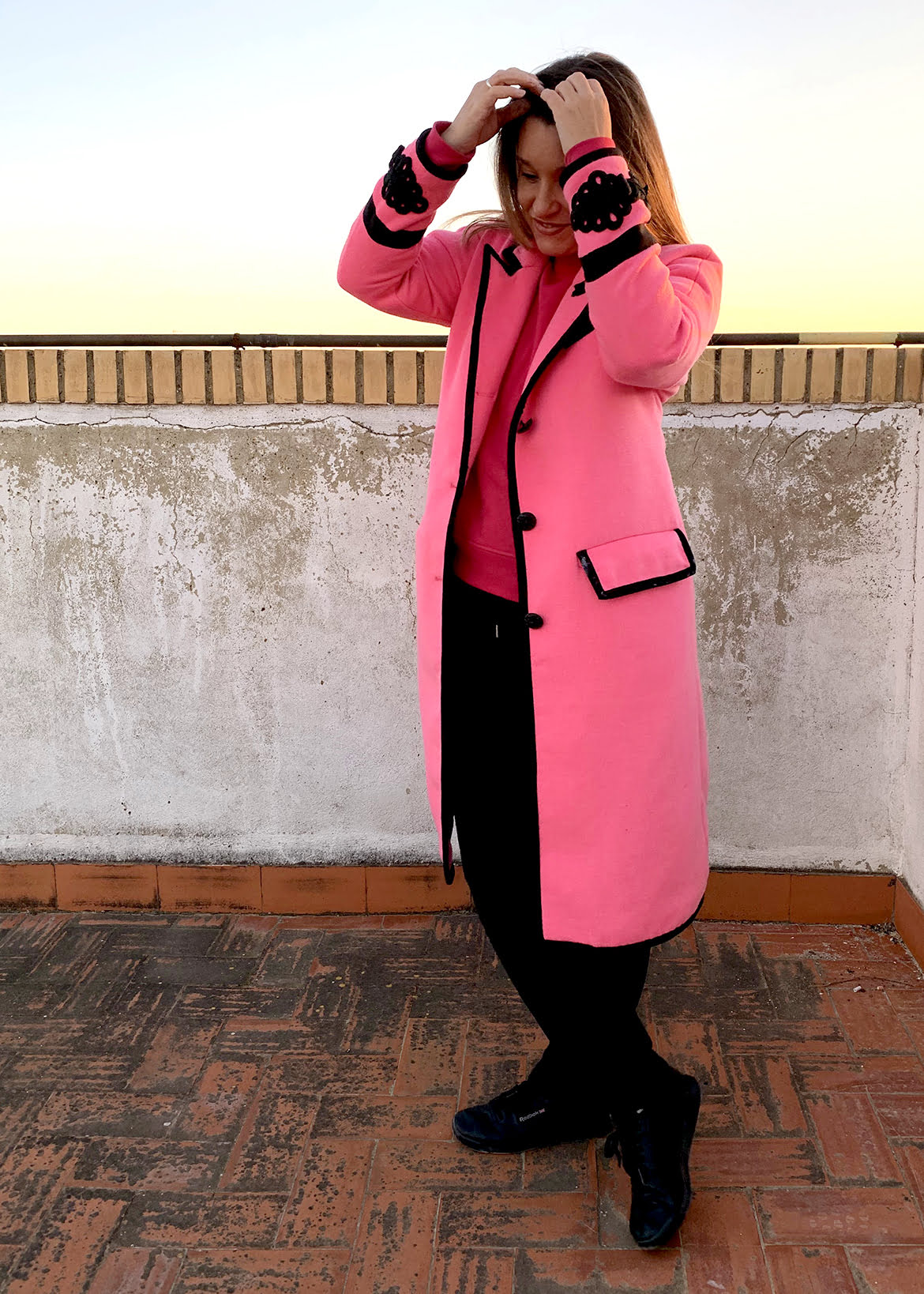 Customizar un abrigo rosa de Zara, el resultado es ¡bestial!